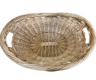 Light Colored Wicker Basket