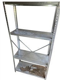 Open Aluminum Shelving Unit.