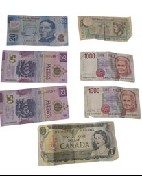 Collection Of International Paper Banknotes