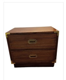 1970's MCM Campaign Nightstand