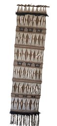 Mid-century Modern Style Handwoven Colombian Fiber Art Wall Hanging.