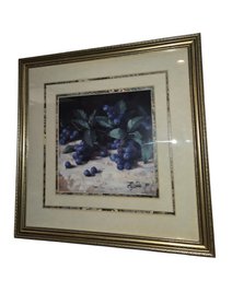 Blueberries' Print By Richard Cowdrey, Part Of The Longaberger Fruit Medley Collection.