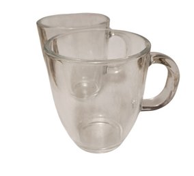 Pair Of Glass Coffee Cups