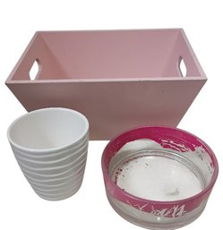 Flower Pots & A Wooden Box