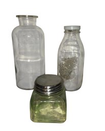 Vintage Glass Jars/ Bottles