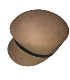 Brown Newsboy Cap.