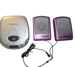 Panasonic SL-S310 Portable CD Player, Portable Speakers