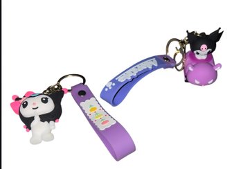 Sanrio Kuromi Character Keychains.