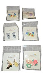 Lin'Do Cartoon Animal Resin Stud Earrings. 925