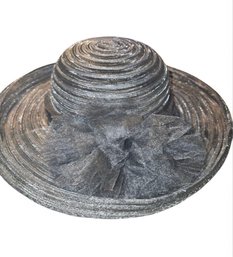 Black Mesh Dress Hat