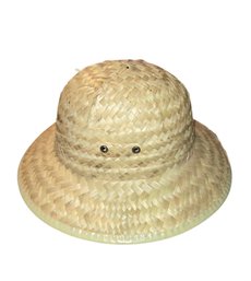 Woven Straw Safari Pith Hat.