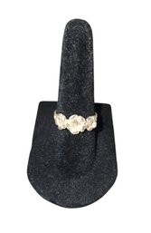 Sterling Silver Ring With Floral Design