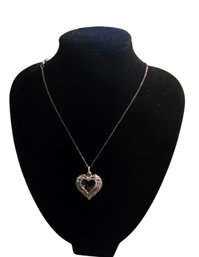 Heart Pendant On Sterling Chain