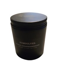 Homsolver Black Cedar & Sandwood Scented Candle.