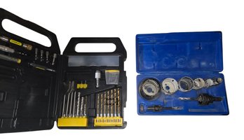 Stanley Drill And Screwdriver Bit Set And A Lenox Bi-metal Hole Saw Kit.