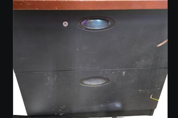 Metal Storage Cabknet With Two Drawes