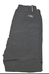 Men's Medium North Face Convertible Hiking Pants In Charcoal Gray.
