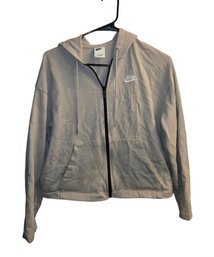 Women's Small  Nike Beige Zip-up Hoodie.