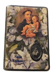 St. Anthony Of Padua Holy Card Packaged With A Medal.