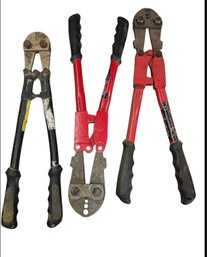 Bolt Cutters And A Swaging Tool.