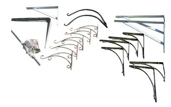 Assorted Wall Brackets & Towel Bar With Hardware