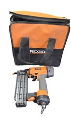 Ridgid 18-gauge Brad Nailer And A Craftsman Brad Nailer With A Ridgid Branded Tool Bag.