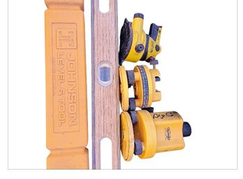 Johnson Wooden Level With Case & Laser Levels