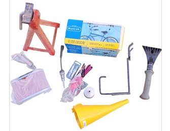 Jack Stand, Bicycle Lift, Various Garage Tools