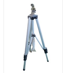 Impact Sprinkler On An Adjustable Tripod Base