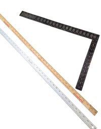 Framing Square And Yard Sticks