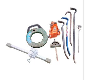 T Post Puller, Crowbars, Steel Fish Tape,