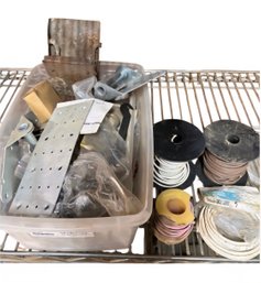 Wire And Misc Bucket Of Hardware