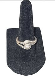 Sterling Silver Swirl Promise Ring