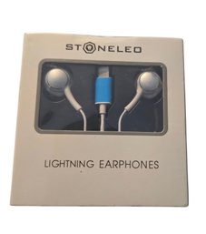 New- 1 Pair Of Stoneleo Lightning Earphones.
