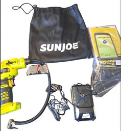 Sun Joe 24V-AJC-LTX 24-Volt ION Cordless Portable Air Compressor Kit.