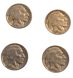 4-American Buffalo Nickels
