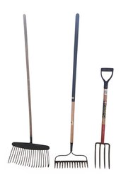 3- Rakes For Gardening