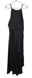 PrettyGarden Black Badgley Mischka Scoop Neck Long Evening Gown Size M