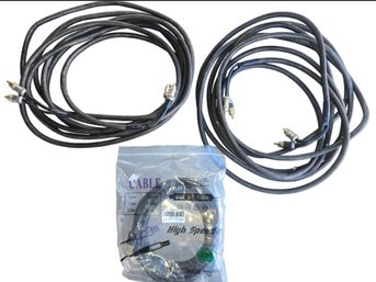 High-speed USB 3.0 Cable, 2- RCA Audio Cables