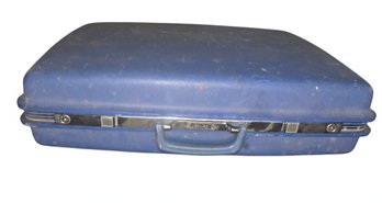 Vintage Blue Hard-shell Suitcase, Samsonite Luggage