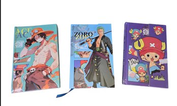 3- New One Piece Themed  Hardback Journals/notebooks