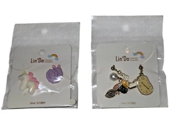 2- Pair Of Lin'Do Earrings 925