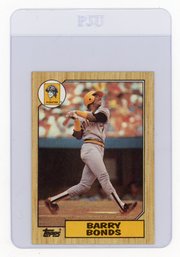 Barry Bonds Rookie Card 1987 Topps Baseball Card