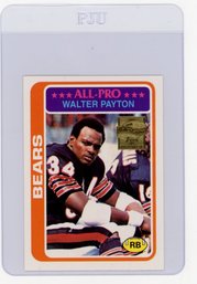 2001 Topps Walter Payton Commemorative Football Card
