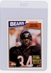 2001 Topps Walter Payton Commemorative Football Card