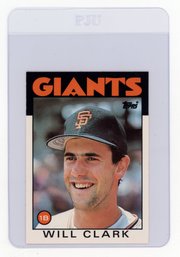 Will Clark Rookie Card 1986 Topps Traded Baseball Card