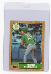 Mark McGwire Rookie Card 1987 Topps Baseball Card