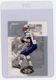 2002 Fleer Box Score Tom Brady Football Card