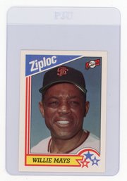 1992 Ziploc Willie Mays Baseball Card