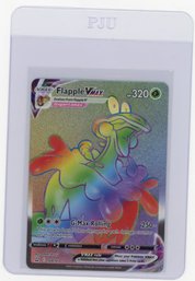 2021 Pokemon Sword & Shield Battle Styles Flapple VMAX Holo Rainbow Full Art Secret Rare Pokemon Card